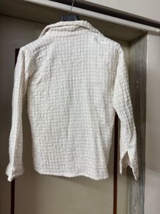 Self patterned Korean shirt