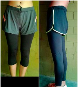 combo of Athletic Shorts with Leggings