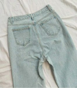 Light Wash Wide Leg Jeans