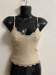 Ribbed Lace Cami