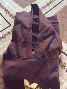 Burgundy Butterfly Hoodie