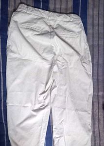 Combo Of Off-White Pleated Pants