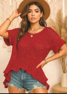 Red Plus Size Top
