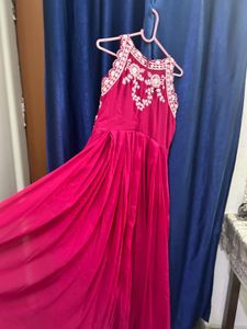 Pink Embroidered Gown