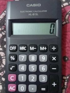 CASIO HL 815L BK Portable Basic Calculator.