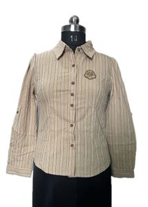 Striped Button-Down Shirt