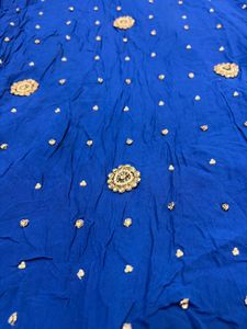 Stone Work Blue Kurta Set