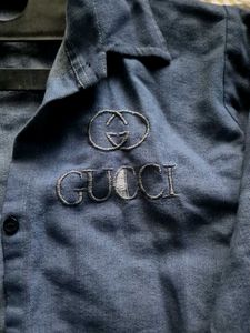 Gucci Inspired Jeans Overcoat