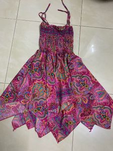Girls Colorful Beach Frock (6-8)