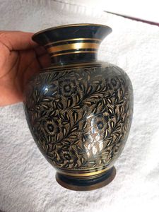 Vintage Etched Vase