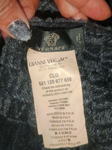 Authentic Reversible Versace Wool Scarf