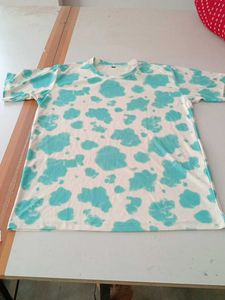 Blue Cow Print T-Shirt