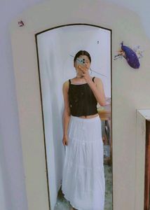 White Korean Skirt