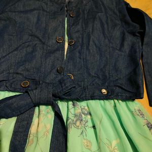 Beautiful Denim &amp; Floral Dress