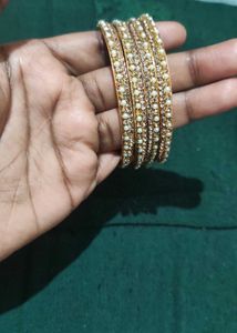 Pearl Gold Coated Bangles Totally New