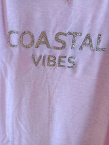 Coastal Vibes Pink Tee
