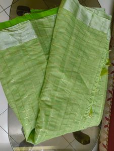 New Saree With Falls Pico Tag