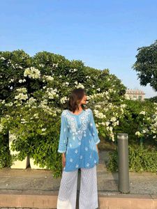 Chikankari plazzo