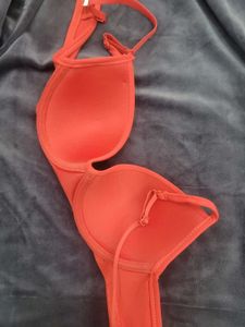 Red Plunge Bra