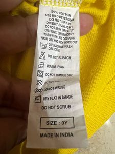 UCB Yellow Tshirt(0-1 Year)
