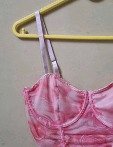 Ruched Pink Bodysuit