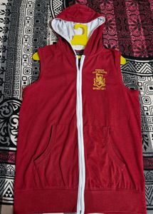 Men Half Hoodie Jacket