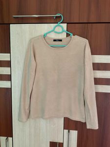 Beige Knit Top