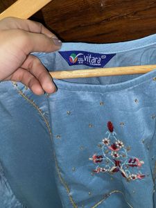 Blue Kurta Trouser Women