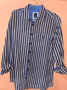 Striped Button-Down Shirt