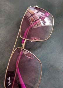 Gold Frame Purple-Pink Gradient Sunglasses