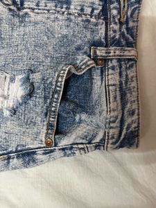 High Rise Denim Shorts