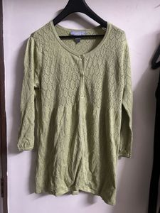 Green Knit Cardigan