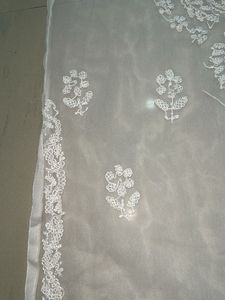White And Black Chikankari Kurti