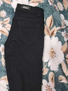 Distressed Black Denim Jeans