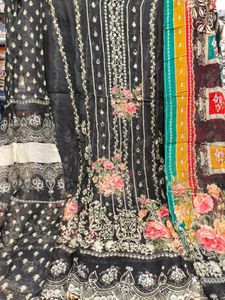 Suit Material handwork Digital print