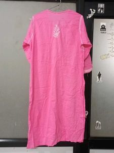 Pink Embroidered Kurti