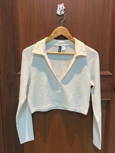 H&amp;M Cream Knit Top