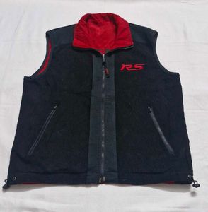Reversible Vest Red &amp; Black Jacket