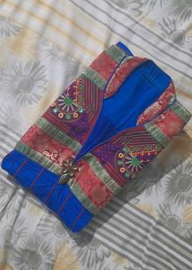 Blue Anarkali Kurti