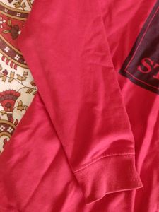 Red &#39;Create New Stories&#39; Sweatshirt