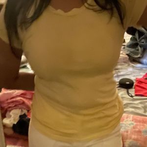Butter Yellow Casual Top - XS