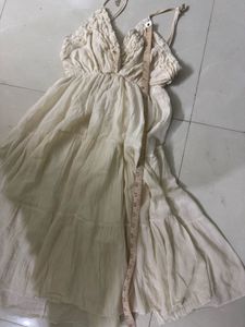 Cream Tiered Sundress