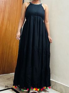 Black Halter Maxi Dress