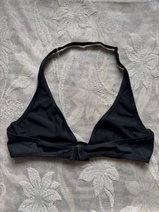 Chic Black Halter Bikini Top