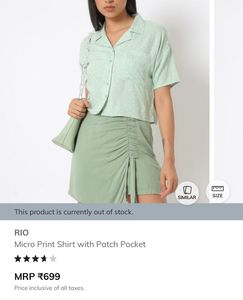 Oversized Crop Shirt