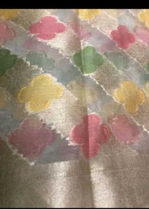 New Organza Saree With Blouse Fabric