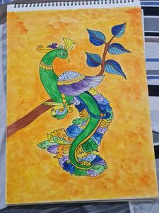 Mural Painting of Peacock