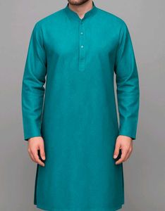 ethnic cotton panjabi / kurta sea green blue