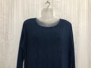 Hica De Fuego Blue Long Sleeve Top