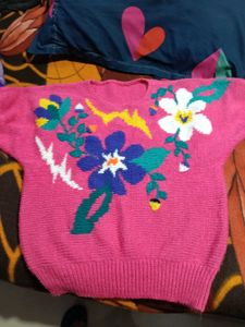 Vintage Floral Knit Sweater